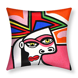 AVIZAR Lot de 2 Housses de Coussin Art Luminis