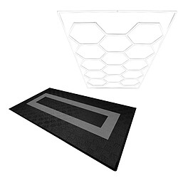 Monstershop Carrelage Ventilé + LED 90 Noir/30 Gris