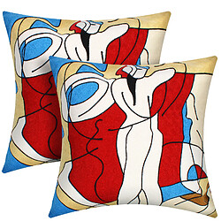 AVIZAR Housses de coussin Art Melodia