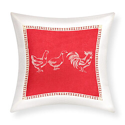AVIZAR Housses de Coussin - Brodée Oie 40x40 cm