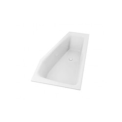 Grande baignoire d'angle acrylique RIHO RETHINK SPACE L 180x110 cm-Blanc-Gauche-Blanc--