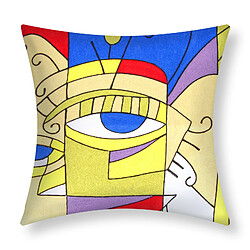 AVIZAR Lot de 2 Housses de Coussin Art Mystea