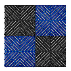 Monstershop Carrelage Ventilé Noir/Bleu
