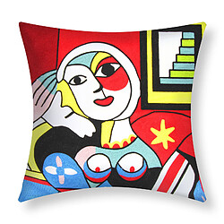 Avizar Lot de 2 Housses de Coussin Brodées Art Eclipsa 45x45 cm