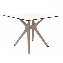 RESOL Table Hpl Blanche 900x900