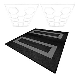 Monstershop Carrelage de Sol Gris/Noir
