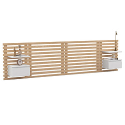 Idmarket Tête de lit lattes 240 cm chvt