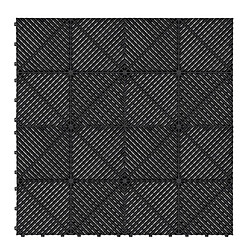 Monstershop Carrelage Ventilé Garage Noir