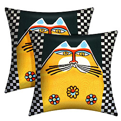 AVIZAR Housses de Coussin - Brodées Art Mystiel
