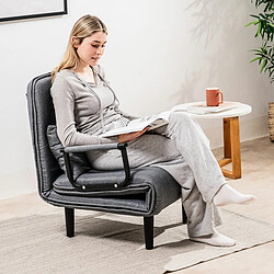Avis Innovagoods Fauteuil canapé-lit 4 en 1 - Gris