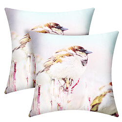 AVIZAR Housses Motif Oiseau