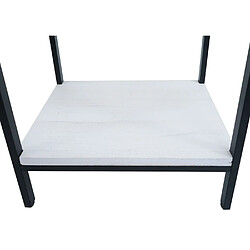 Acheter Mendler chevet vintage 1 tiroir - Blanc