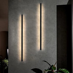 ZMH Applique Murale LED Moderne Noir 100CM - Éclairage 3000K pour Chambre et Couloir
