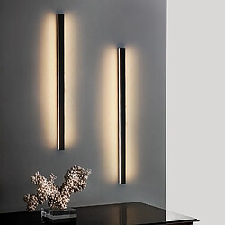 ZMH Applique Murale LED Moderne Noire 60CM - Éclairage 3000K pour Intérieur, Couloir, et Chambre
