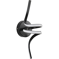 ZMH Applique Murale LED Moderne Noire 7W Blanc Chaud pour Décoration Intérieure