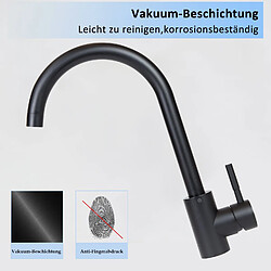 Robinet de Cuisine en Acier Inoxydable ZMH avec Mitigeur Orientable à 360° - Design Pratique et Installation Facile pas cher