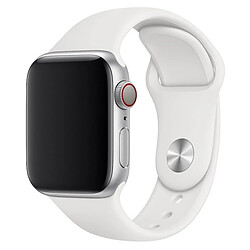 Sport Band Apple pour Watch Series 1 á 9 / SE (38/40/41 mm) | Series 10 (42 mm) - Taille S/M - White