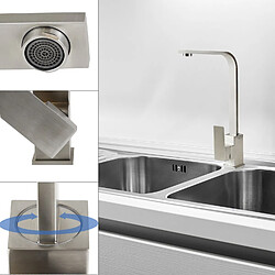 Acheter ZMH Robinet de Cuisine en Acier Inoxydable - Mitigeur Orientable à 360° - 3 Styles Disponibles