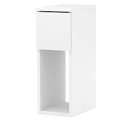 Other Brands Table de chevet - Blanc - 1 tiroir - 20 cm - Design moderne - Meuble de nuit