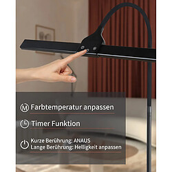 ZMH Lampadaire LED Tactile - Noir
