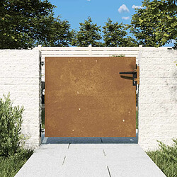 vidaXL Portail jardin 85x100 cm - Acier Corten