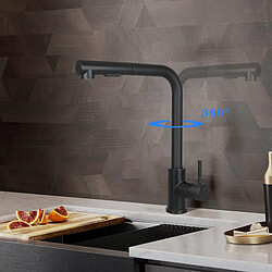 Avis Robinet de Cuisine Extractible avec Douchette et 2 Modes de Jets - ZMH