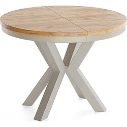 WFL GROUP Table extensible WFL Clara Cashmere 100/180 cm