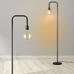 ZMH Lampadaire Vintage Noir avec Interrupteur à Pied - Design Industriel en Métal