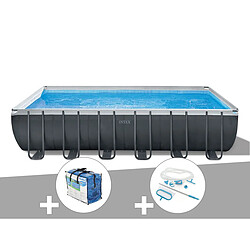 Intex Kit Piscine Tubulaire Rectangulaire Ultra XTR 7,32 x 3,66 m