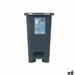 BigBuy Home Poubelle à pédale ABK-142 Anthracite