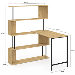 Avis Idmarket market Bureau d'angle DETROIT - Bois et Noir