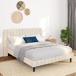 Idmarket Lit double ANNIE 140x190 beige