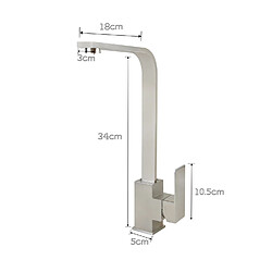 Avis ZMH Robinet de Cuisine en Acier Inoxydable - Mitigeur Orientable à 360° - 3 Styles Disponibles