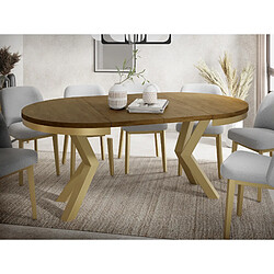 Wfl group table à manger Clara - Chêne Lefkas pas cher