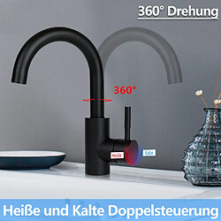 Acheter Robinet de Lavabo Rotatif Haute Pression en Acier Inoxydable - ZMH