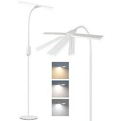 ZMH Lampadaire LED Liseuse Moderne avec Intensité Variable et Fonction Minuterie 9W - Éclairage Réglable Touch