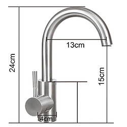 ZMH Robinet de Lavabo Rotatif Haute Pression en Acier Inoxydable SUS 304 avec Finition Noir Mat pas cher