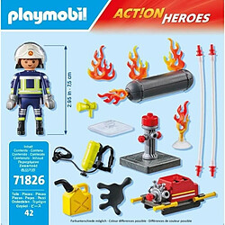 Playmobil® Playmobil 71826 - Pompier pompe à eau pas cher