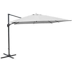 Proloisirs Parasol déporté en aluminium 3x3m Dom Ecru.