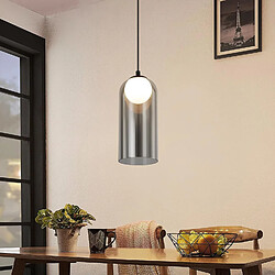 ZMH Suspension Design Vintage Noir 1 Flamme G9 pour Salle à Manger et Chambre à Coucher