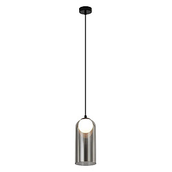 ZMH Suspension Design Salle à Manger Noir avec Verre Vintage G9 pour Chambre à Coucher
