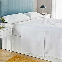 PIKOLIN Parure de draps 100% Coton percale Blanc