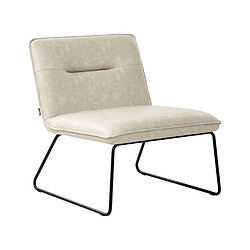 Beliani Fauteuil COTULLA Cuir PU Beige clair