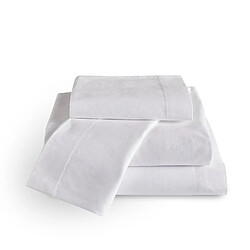 Parure de draps 150x200cm | PIKOLIN HOME | Coton | 300 fils | Blanc