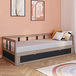 Idmarket Lit gigogne 90/x190 + tiroir