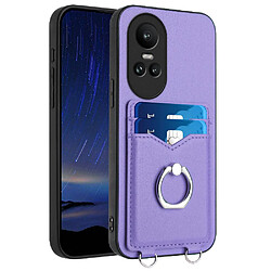 Compatible Avec GANGXUN Oppo Reno 10 Cas Haute Qualité Unique Incision Précise Fonction Baillou Violet