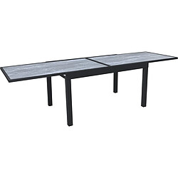 Avis Habitat Et Jardin Table de jardin en aluminium extensible [ ]Lagos[ ] - 140/280 x 90 x 76 cm - Gris