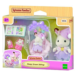Sylvanian Families set coucher sœurs Lapin Chocolat