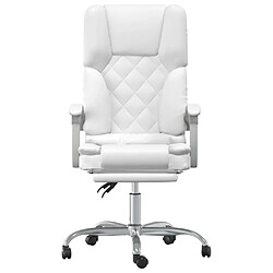 Helloshop26 Fauteuil de bureau massage - Blanc