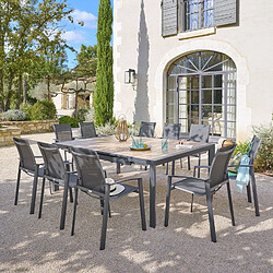 Hesperide Table de jardin Evasion - Honey et graphite